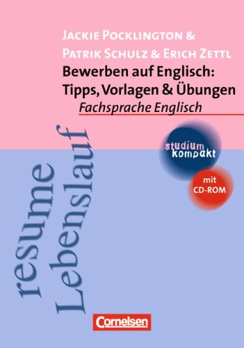 studium kompakt - Fachsprache Englisch: Bewerben auf Englisch: Tipps, Vorlagen & Übungen: Studienbuch mit CD-ROM Contemporary literature