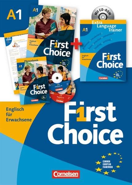 First Choice: A1 - Kursbuch, Extra Language Trainer (ELT) mit CD-ROM: Mit Magazine CD, Classroom CD, Phrasebook Foreign Languages ​​& Dictionaries