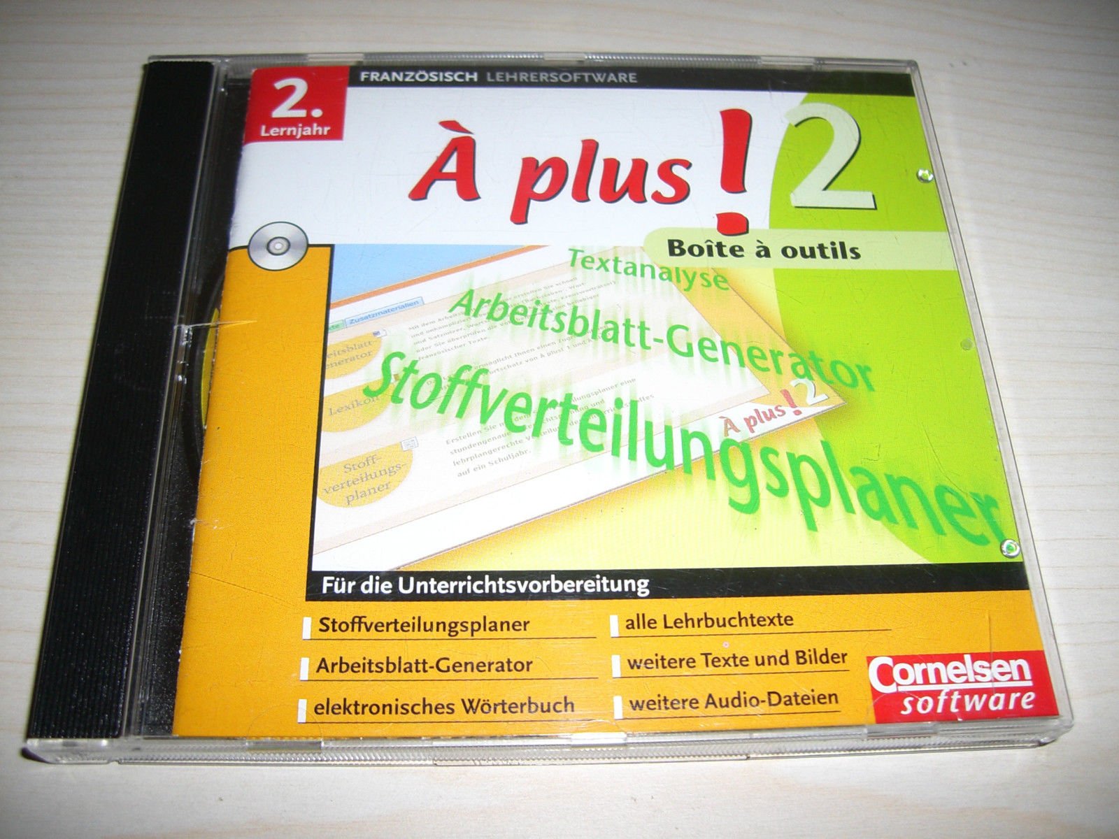 A plus! 2 Boite a outils - CD-ROM, 2. Lernjahr Französisch Lehrersoftware, Textanalyse - Arbeitsblatt-Generator - Stoffverteilungsplaner Books