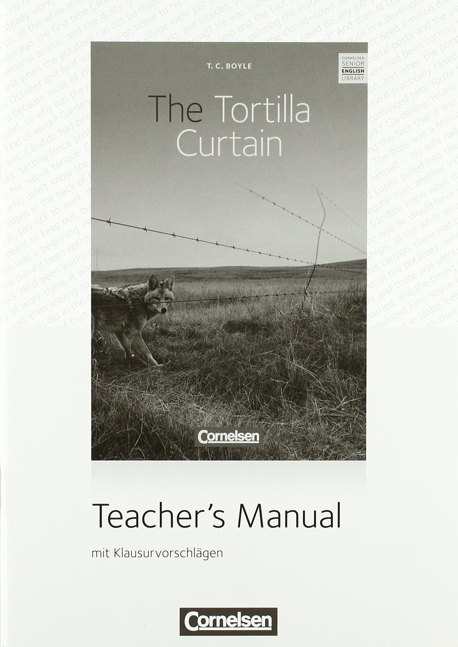 T.C. Boyle The Tortilla Curtain Teacher's Manual by Ulrich Imig... Books