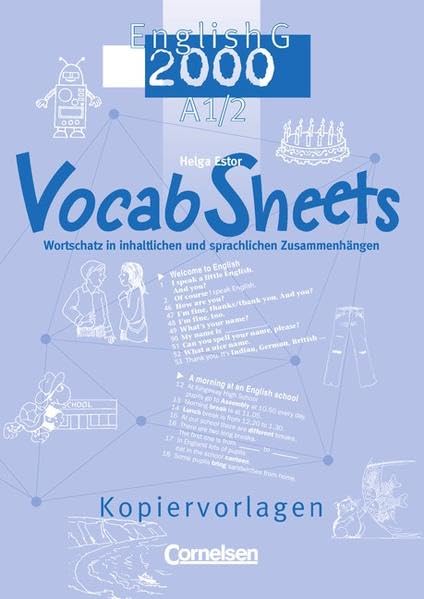 English G 2000 - Ausgabe A: Band 1/2: 5./6. Schuljahr - Vocab Sheets: Kopiervorlagen Education & Training