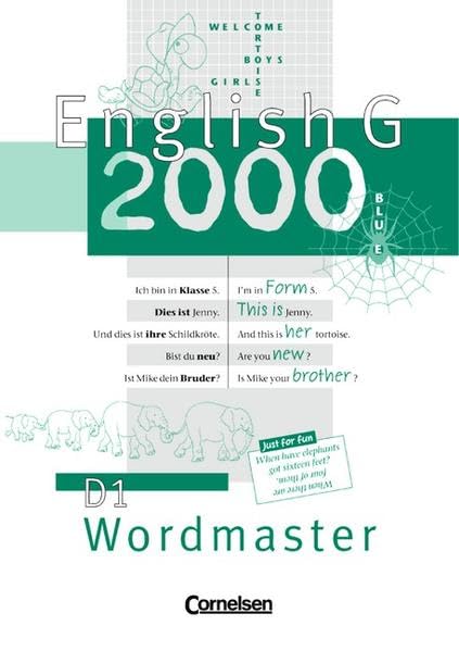 English G 2000, Ausgabe D, Wordmaster: Vokabellernbuch Foreign Languages ​​& Dictionaries