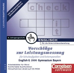 English G. Bd. 2. Vorschläge zur Leistungsmessung für Schulaufgaben und Exemporalien. Gymnasium Bayern. 6. Jahrgangsstufe Books