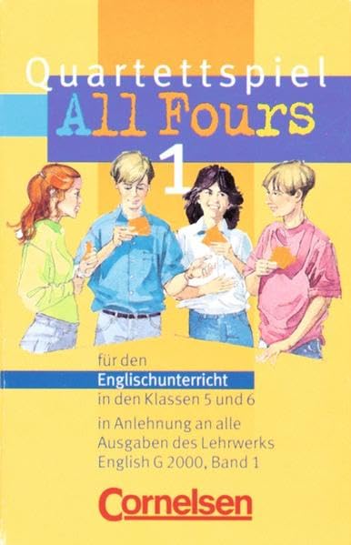Free and Easy - Spiele zu English G 2000: 5./6. Schuljahr - All Fours: Quartettspiel Learning & Reference