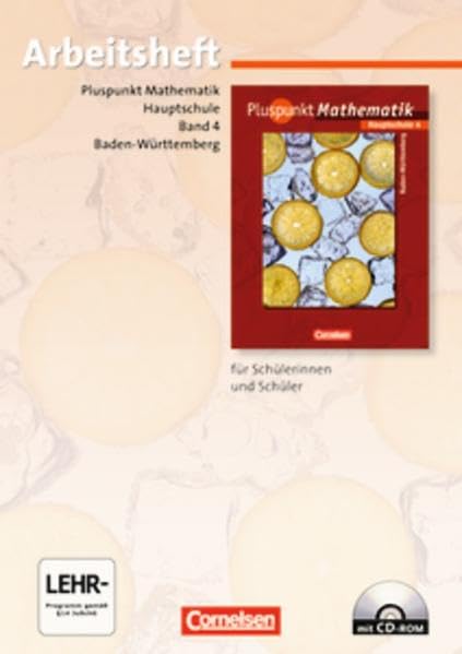 Pluspunkt Mathematik - Baden-Württemberg - Bisherige Ausgabe / Band 4 - Arbeitsheft mit Lösungen und CD-ROM Study Guides