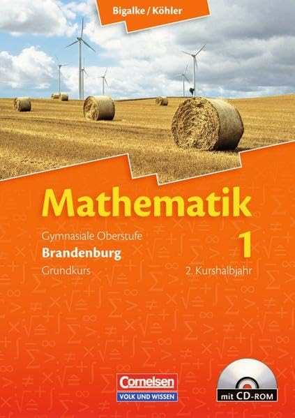 Bigalke/Köhler: Mathematik - Brandenburg - Bisherige Ausgabe / Band 1: 2. Kurshalbjahr/Grundkurs - Qualifikationsphase - Schülerbuch mit CD-ROM Study Guides
