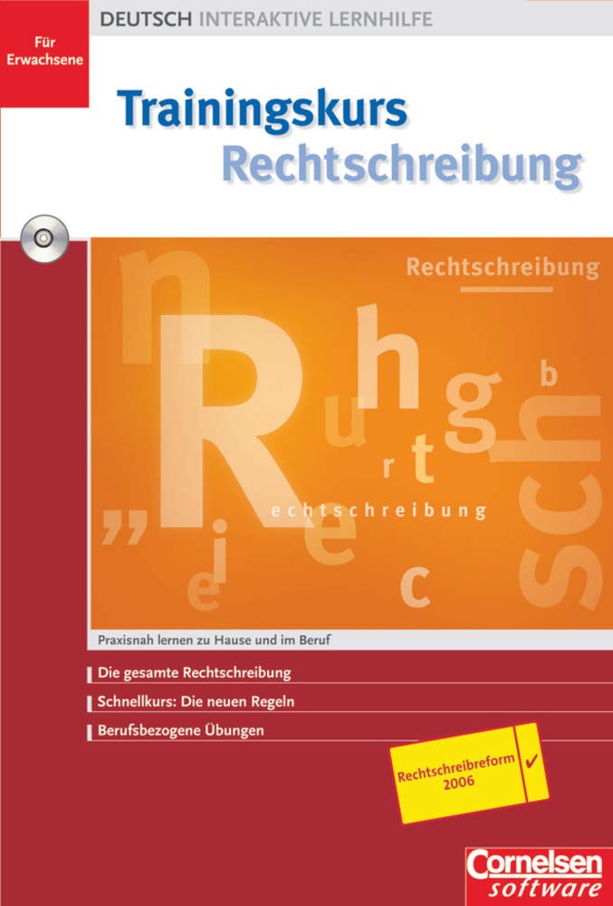 Trainingskurs Rechtschreibung. CD-ROM für Windows ab 98 software