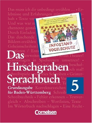 Das Hirschgraben Sprachbuch - Grundausgabe Baden-Württemberg: Das Hirschgraben Sprachbuch, Grundausgabe für Baden-Württemberg, neue Rechtschreibung, 5. Schuljahr Study Guides
