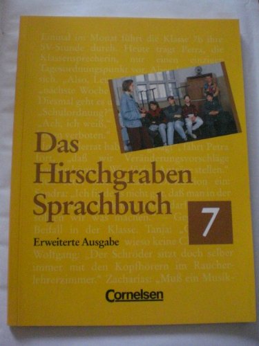 Das Hirschgraben Sprachbuch - Bisherige Erweiterte Ausgabe: 7. Schuljahr - Schülerbuch mit Einleger - Dick, Friedrich book