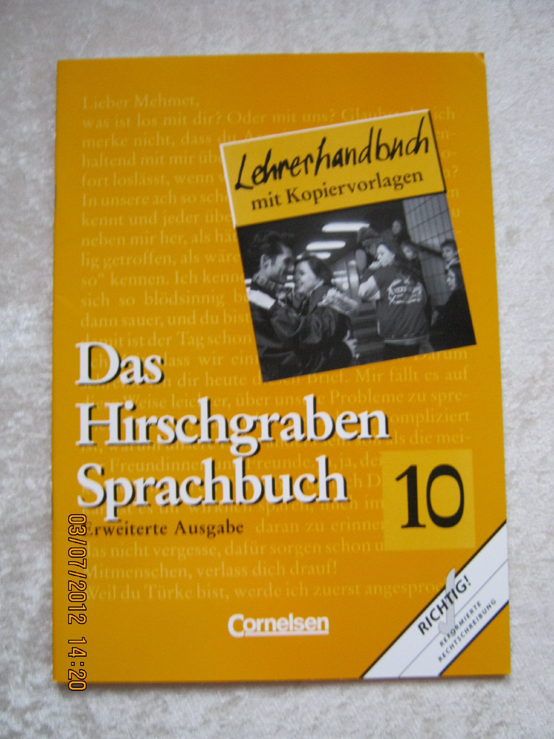 Hirschgraben. 10. Schuljahr. Arbeitsheft. Erweiterte Ausgabe. Sprachbuch Books