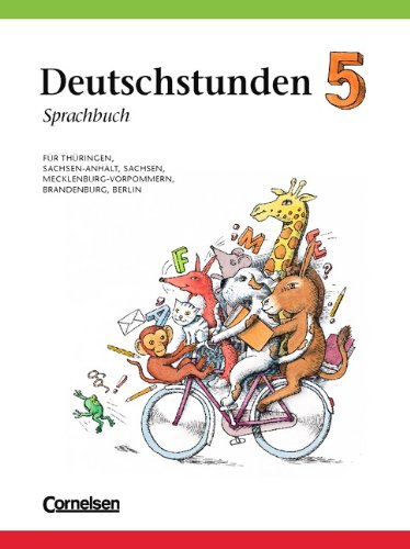 Deutschstunden Sprachbuch - Östliche Bundesländer und Berlin: Deutschstunden, Sprachbuch, Ausgabe neue Bundesländer und Berlin, neue Rechtschreibung, 5. Schuljahr Study Guides