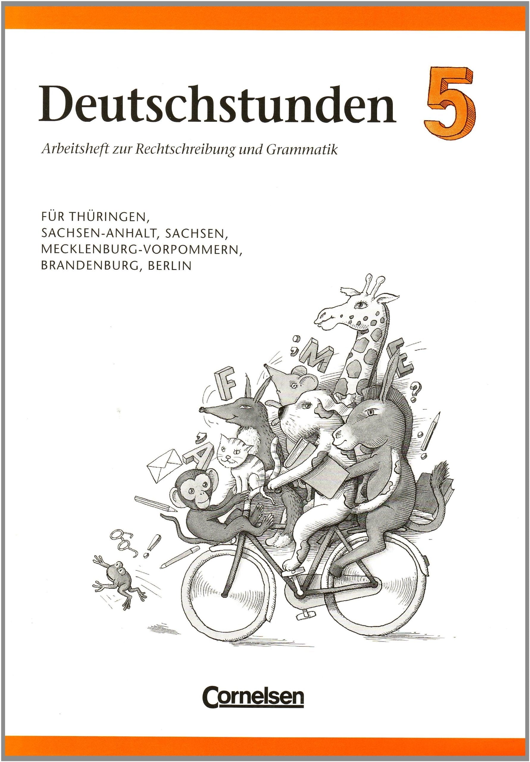 Deutschstunden Sprachbuch - Östliche Bundesländer und Berlin: Deutschstunden, Sprachbuch, Ausgabe neue Bundesländer und Berlin, neue Rechtschreibung, 5. Schuljahr Study Guides