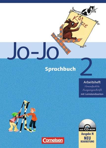 Jo-Jo Sprachbuch - Ausgabe N: 2. Schuljahr - Arbeitsheft in Vereinfachter Ausgangsschrift: Mit CD-ROM und Lernstandsseiten Study Guides