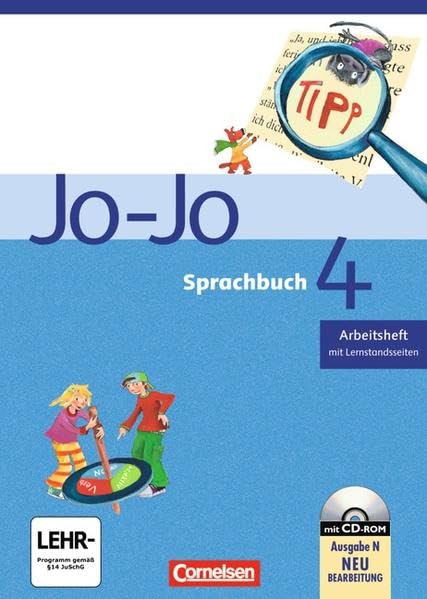 Jo-Jo Sprachbuch - Ausgabe N: 4. Schuljahr - Arbeitsheft: Mit CD-ROM und Lernstandsseiten Study Guides