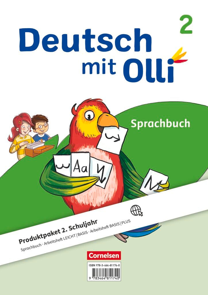Deutsch mit Olli|NULL|Sprache 2-4 - Ausgabe 2021|2. Schuljahr|NULL|NULL|Produktpaket|Sprachbuch, Arbeitsheft Leicht / Basis und Arbeitsheft Basis / Plus Study Guides