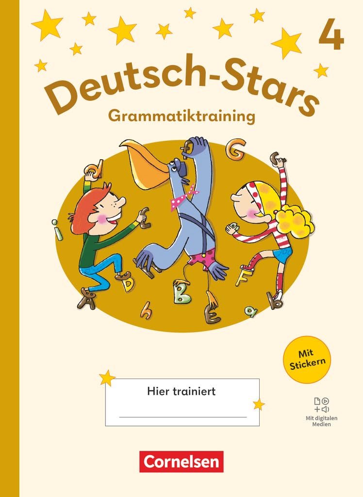 Deutsch-Stars 4. Schuljahr - Grammatiktraining - Ausgabe 2025 - Übungsheft General education