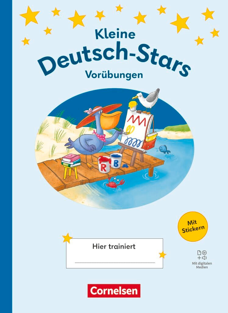 Deutsch-Stars 1. Schuljahr - Lesetraining Ausgabe ab 2025 - Kleine Deutsch-Stars - Übungsheft mit Lösungen und digitalen Medien Study Guides