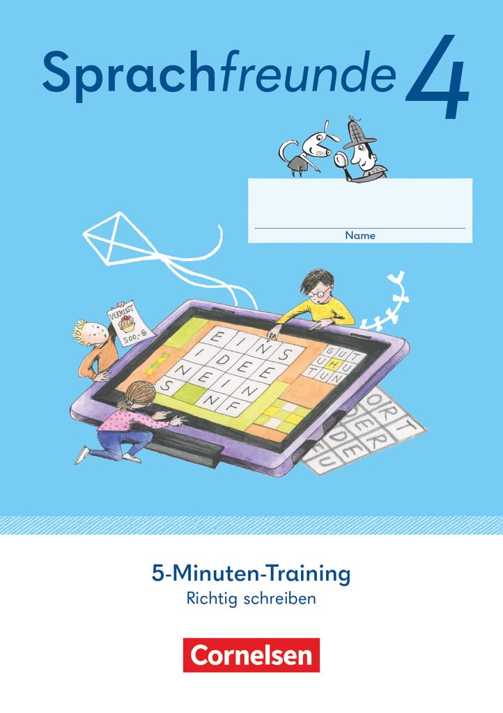 Sprachfreunde 4. Schuljahr. 5-Minuten-Training - Arbeitsheft Richtig schreiben - Östliche Bundesländer und Berlin Study Guides