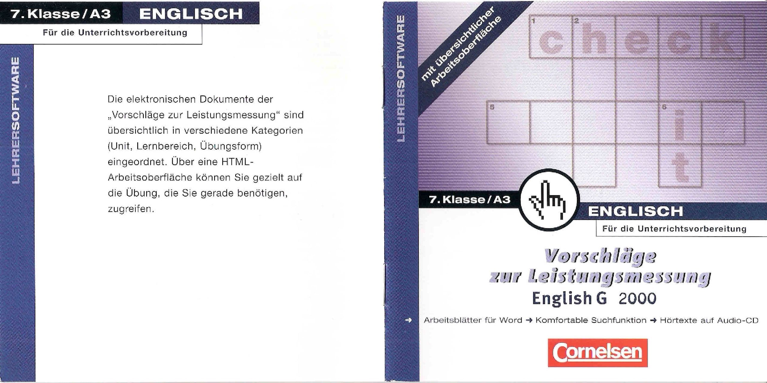 English G 2000, A3, Klasse 7; Vorschläge zur Leistungsmessung (English G 2000) Books