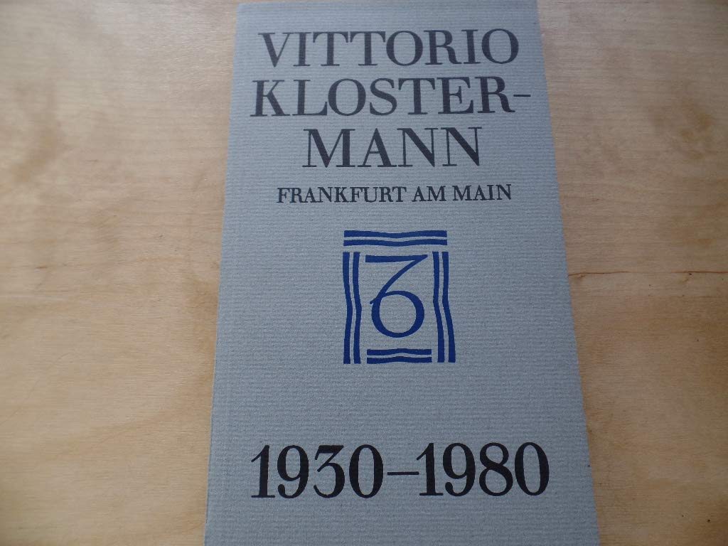 Verlagskatalog, 1930-1980 (German Edition) Books