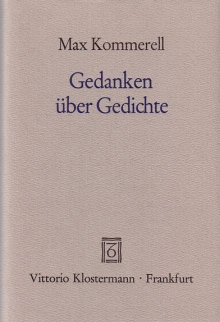 Gedanken über Gedichte Social Sciences Books
