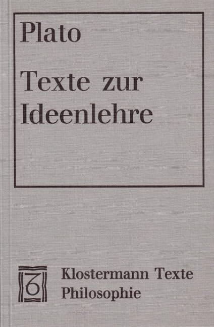 Texte zur Ideenlehre Philosophy Books