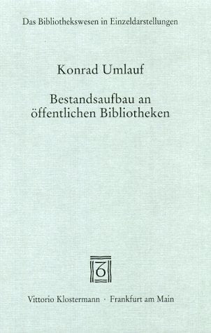 Bestandsaufbau an öffentlichen Bibliotheken book