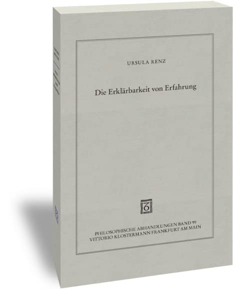 Die Erklärbarkeit von Erfahrung book