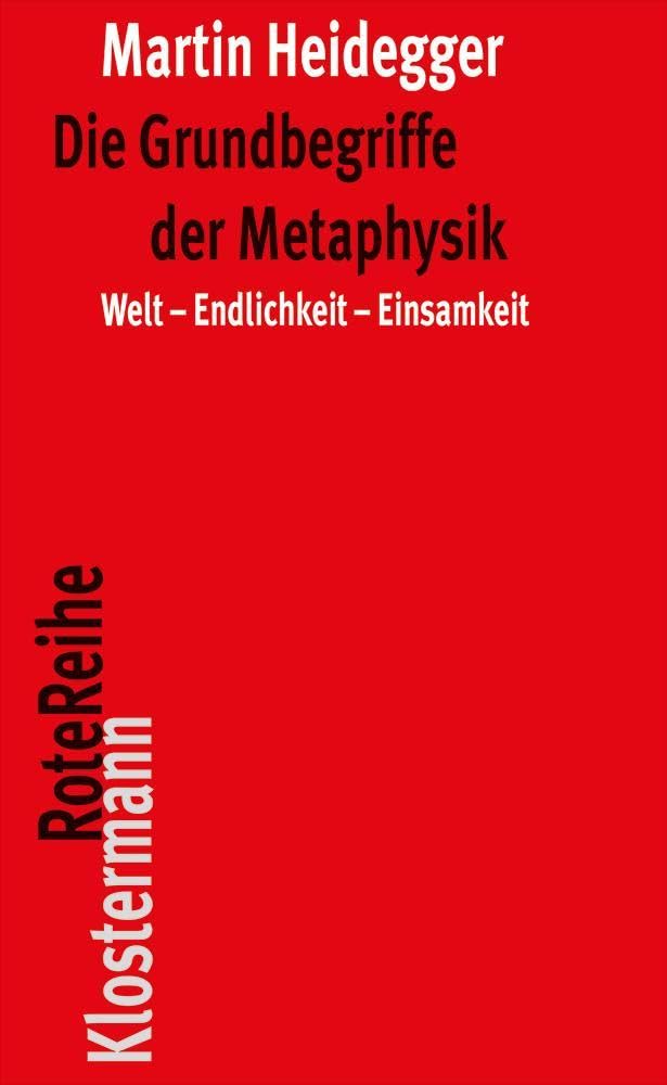 Die Grundbegriffe der Metaphysik Philosophy Books
