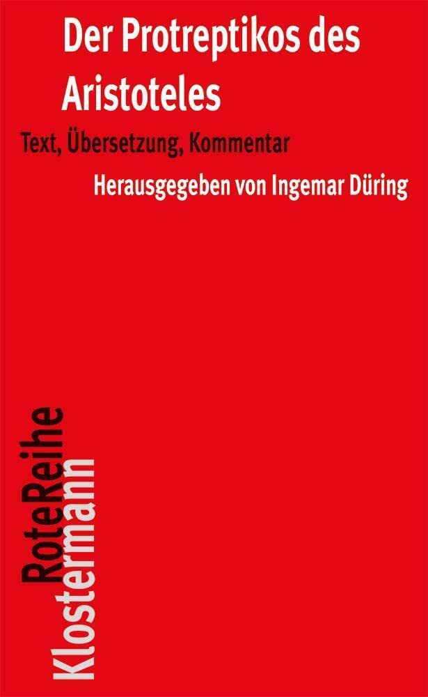 Der Protreptikos des Aristoteles Philosophy Books