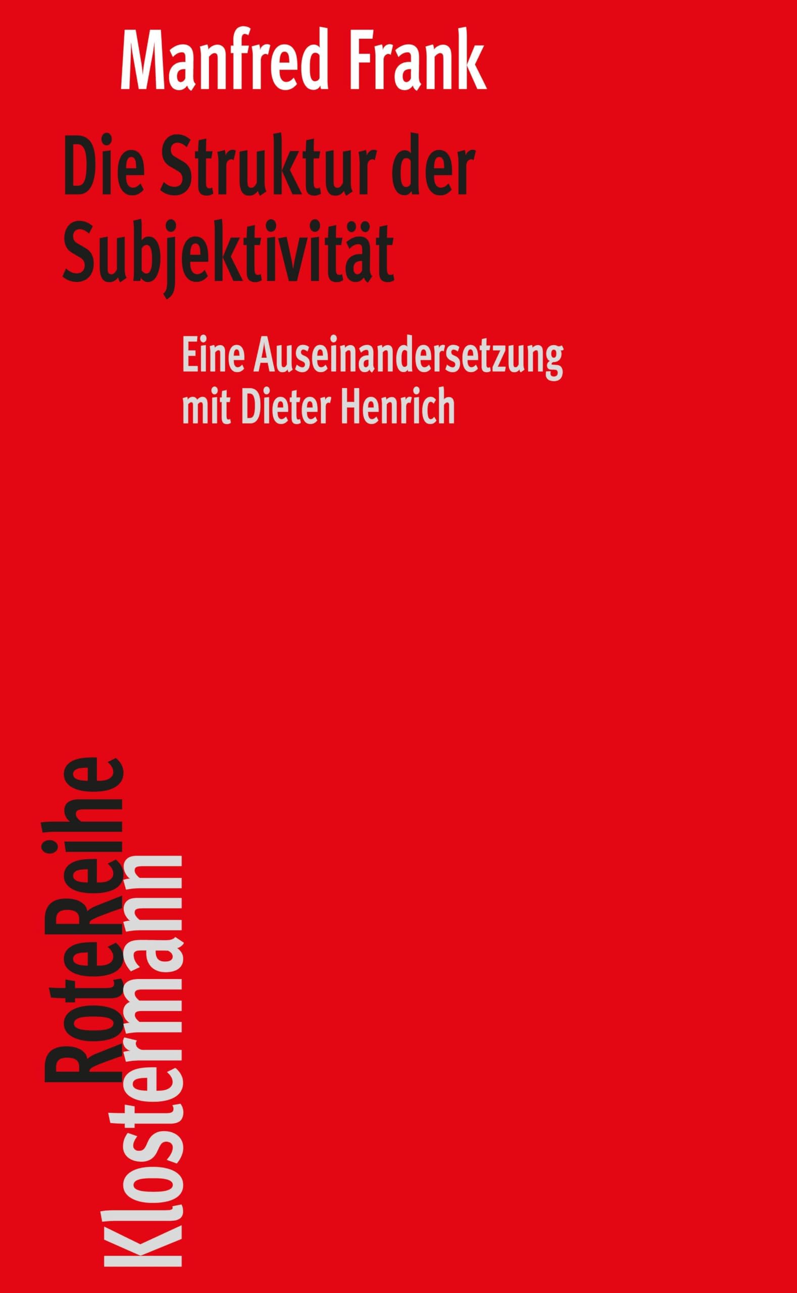 Die Struktur der Subjektivität Philosophy