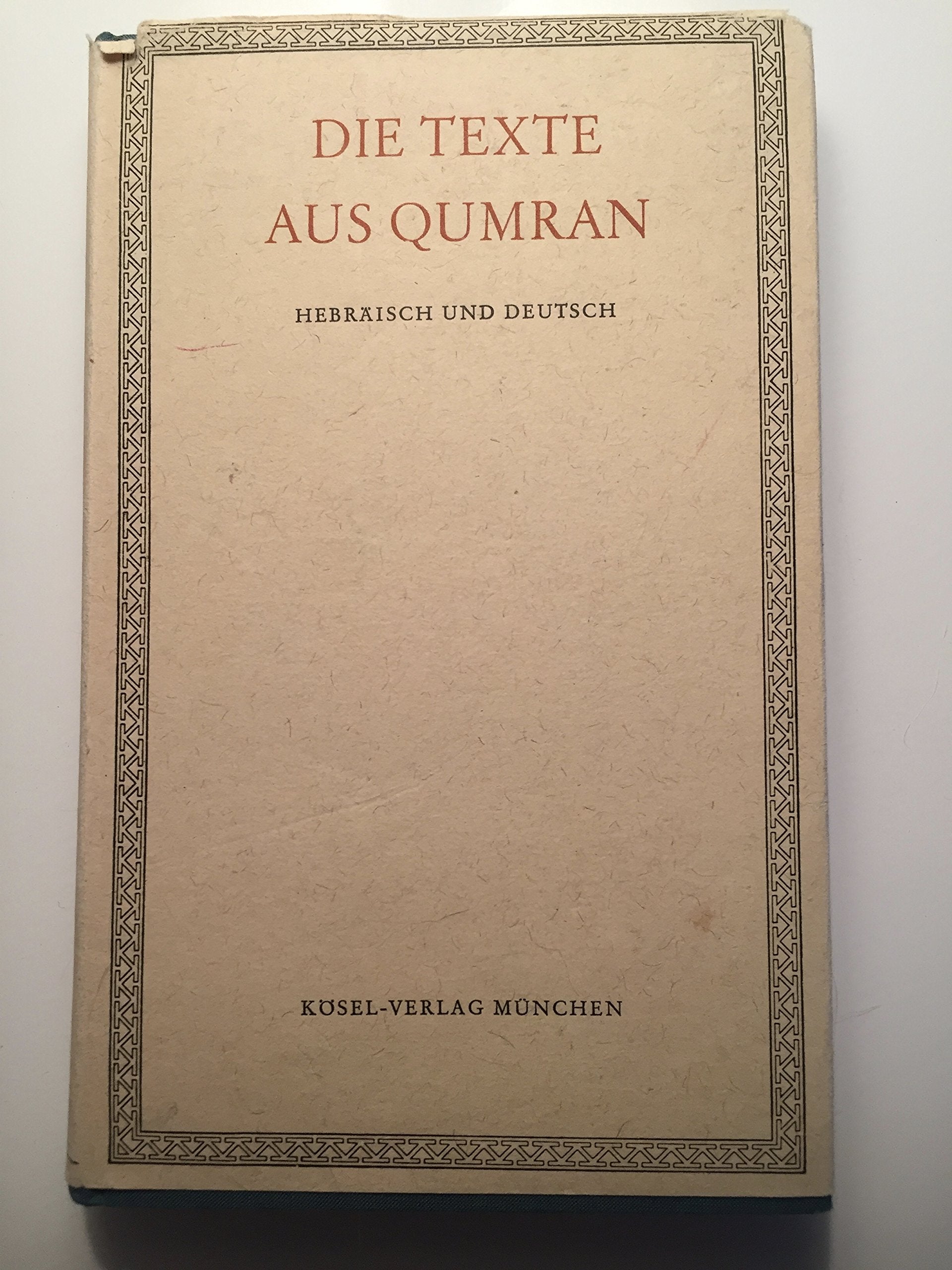 Die Texte aus Qumran. Hebräisch und Deutsch Film, Art & Culture