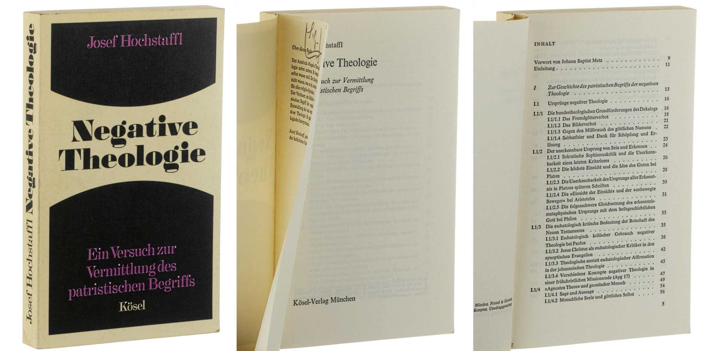 Negative Theologie. Ein Versuch zur Vermittlung des patristischen Begriffs Religion & Esotericism