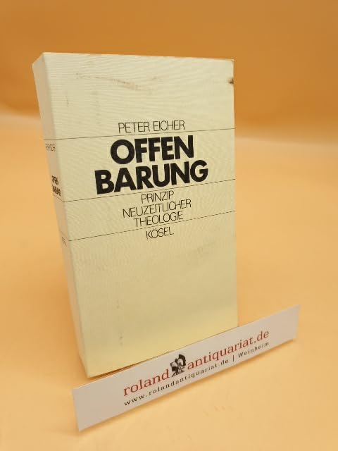 Offenbarung: Prinzip neuzeitlicher Theologie Books
