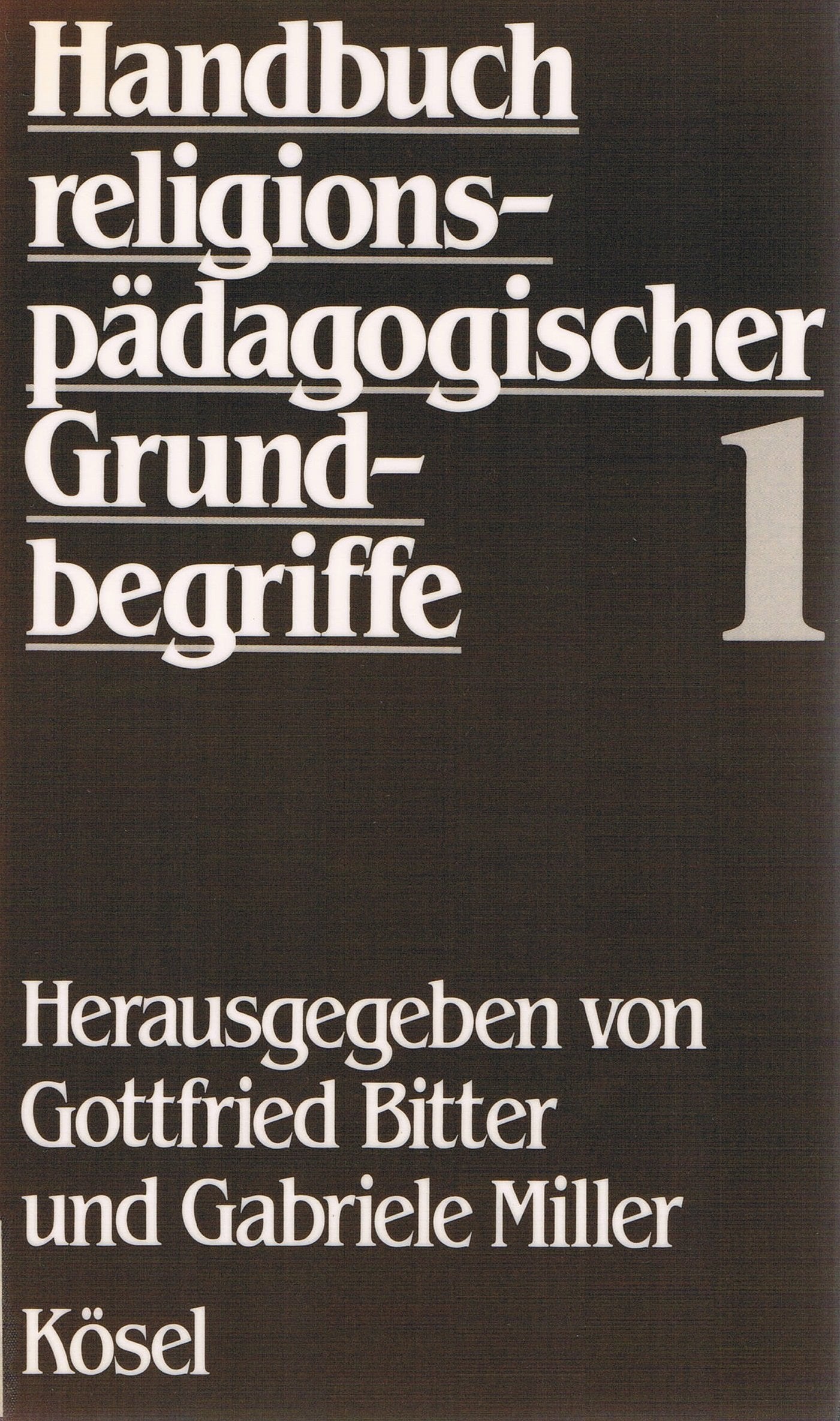 Handbuch religionspädagogischer Grundbegriffe Books
