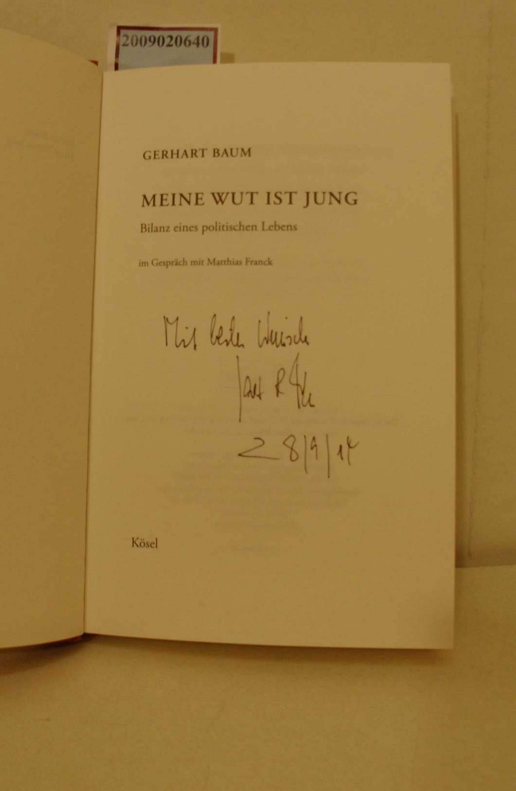 Meine Wut ist jung: Bilanz eines politischen Lebens Social Sciences