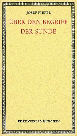 Über den Begriff der Sünde Philosophy Books