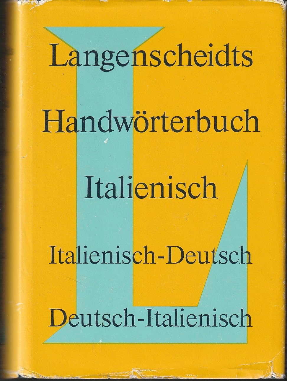 Langenscheidts Handwörterbuch Italienisch, Italienisch-Deutsch, Deutsch-Italienisch, Foreign Languages ​​& Dictionaries