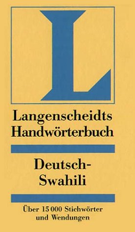 Langenscheidts Handwörterbuch, Deutsch-Swahili Foreign Languages ​​& Dictionaries
