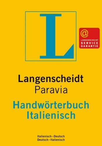 Langenscheidts Handwörterbuch, Paravia Handwörterbuch Italienisch Foreign Languages ​​& Dictionaries