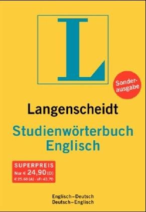 Langenscheidt Bilingual Dictionaries: Langenscheidt Studien-Worterbuch Englisch/Deutsch Deustch/Englisch General education