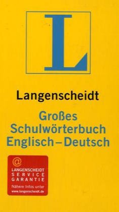 Langenscheidt Grosse Schulwörterbücher: Englisch-Deutsch Foreign Languages ​​& Dictionaries