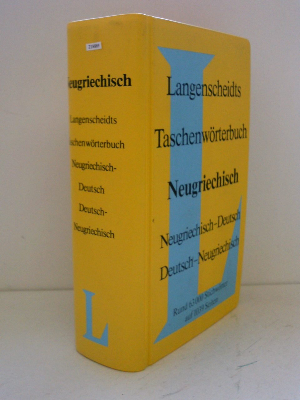 Langenscheidts Taschenwörterbuch Neugriechisch-Deutsch / Deutsch-Neugriechisch Foreign Languages ​​& Dictionaries