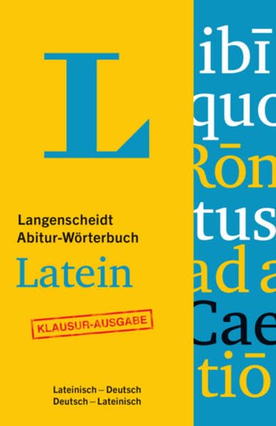 Langenscheidt Abitur-Wörterbuch Latein - Buch mit Online-Anbindung: Ideal für Klausuren, Lateinisch-Deutsch/Deutsch-Lateinisch: Ideal für Klausuren, ... (Langenscheidt Abitur-Wörterbücher) Foreign Languages ​​& Dictionaries
