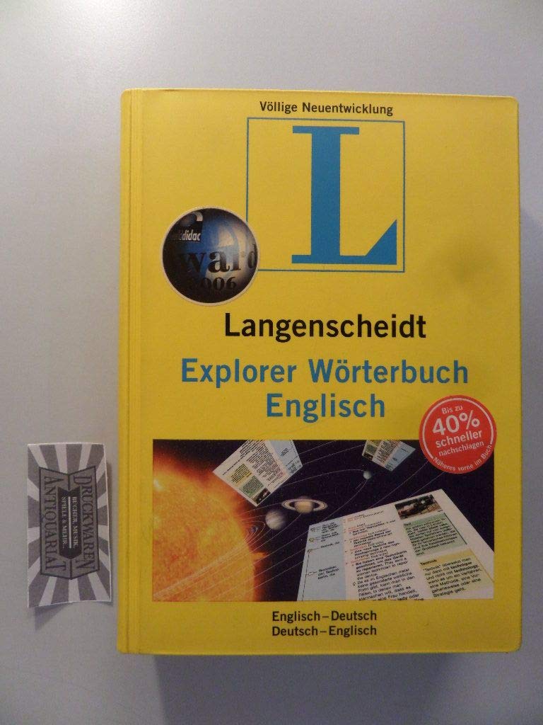 Langenscheidt Explorer Wörterbuch Englisch: Englisch-Deutsch/Deutsch-Englisch: Englisch-Deutsch / Deutsch-Englisch. 60.000 Stichwörter General education