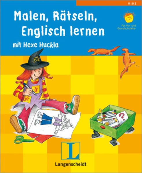 Langenscheidt Malen, Rätseln, Englisch lernen mit Hexe Huckla: Mal- und Bastelbuch (Langenscheidt ... mit Hexe Huckla) Non-fiction