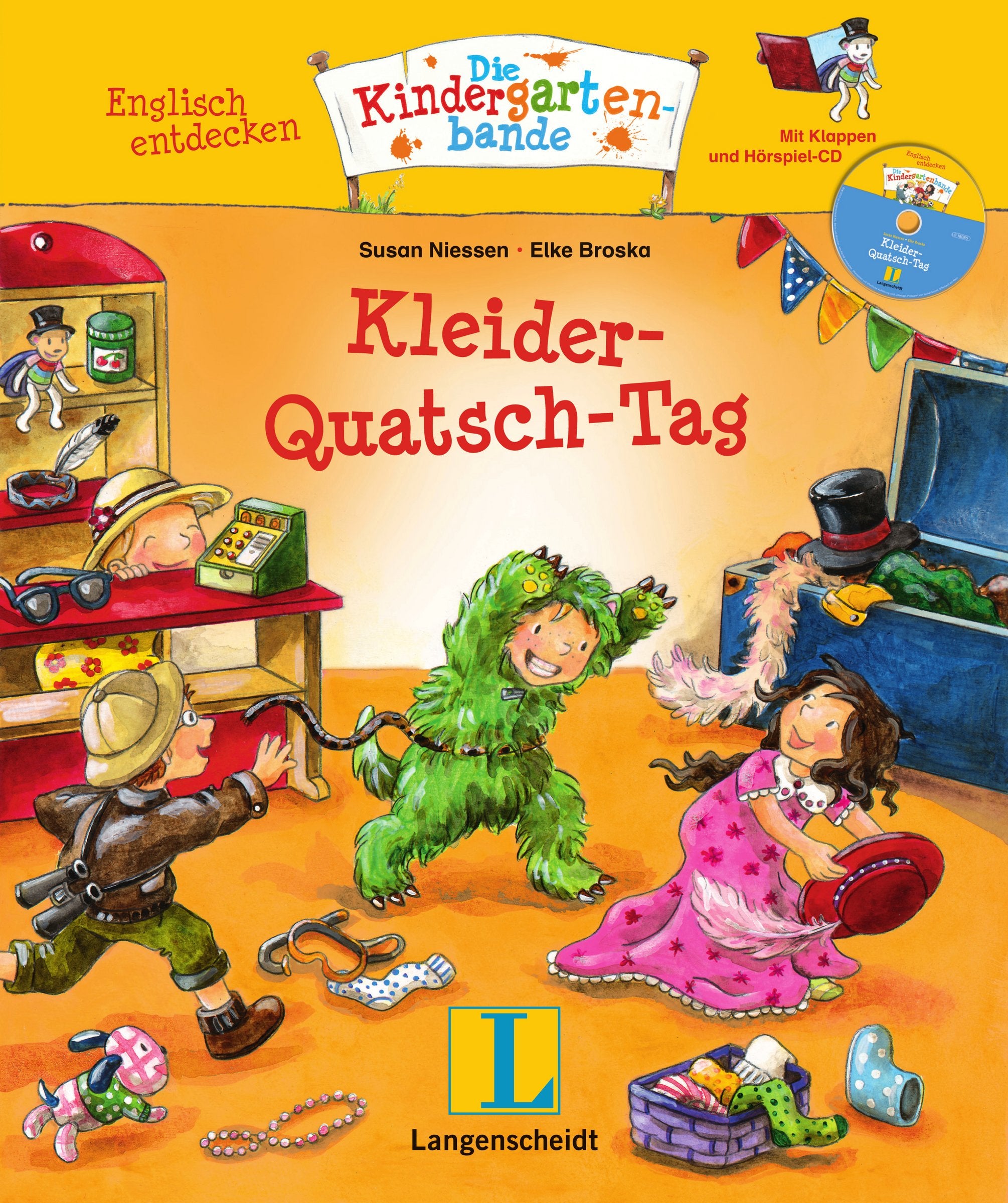 Englisch entdecken - Die Kindergartenbande: Kleider-Quatsch-Tag Foreign Languages ​​& Dictionaries