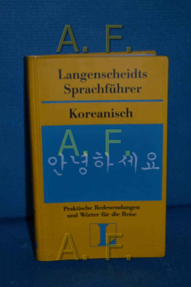 Langenscheidt Sprachführer. Für alle wichtigen Situationen im Urlaub: Langenscheidts Sprachführer, Koreanisch Books
