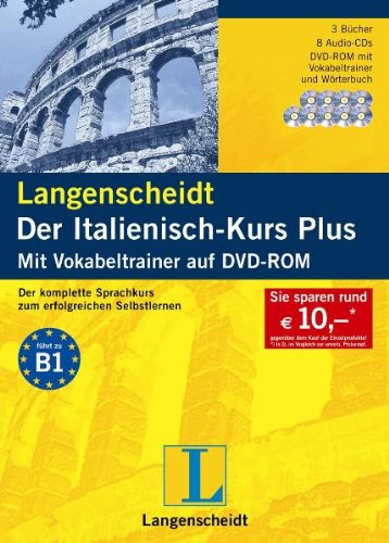 Langenscheidt Der Italienisch-Kurs Plus - Set mit 3 Büchern, 8 Audio-CDs und DVD-ROM: Der komplette Sprachkurs zum erfolgreichen Selbstlernen. Führt ... DVD-ROM für Windows 2000 (SP4)/XP (SP2)/Vista Foreign Languages ​​& Dictionaries