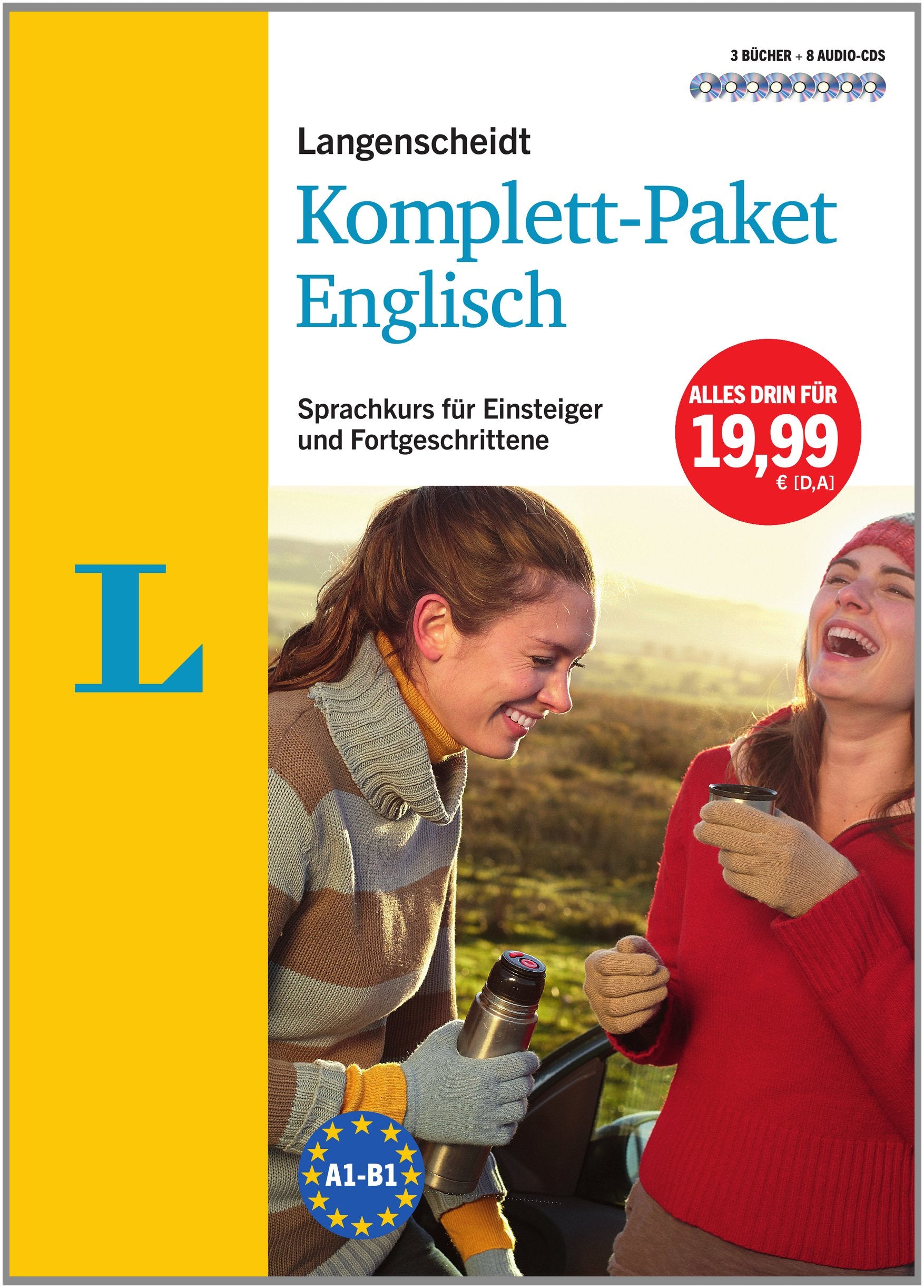 Langenscheidt Komplett-Paket Englisch - 3 Bücher mit 8 CDs: Der Sprachkurs für Einsteiger und Fortgeschrittene: Sprachkurs für Einsteiger und Fortgeschrittene. Niveau A1-B1 General education